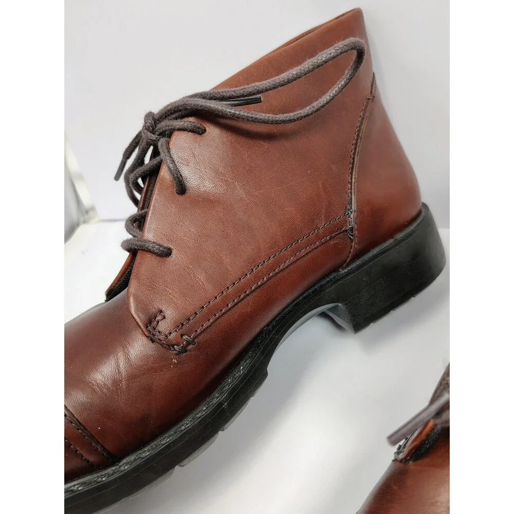 CLARKS XTR Lite Chukka Boots Brown Leather Lace Up Shoes Men’s Sz 9.5